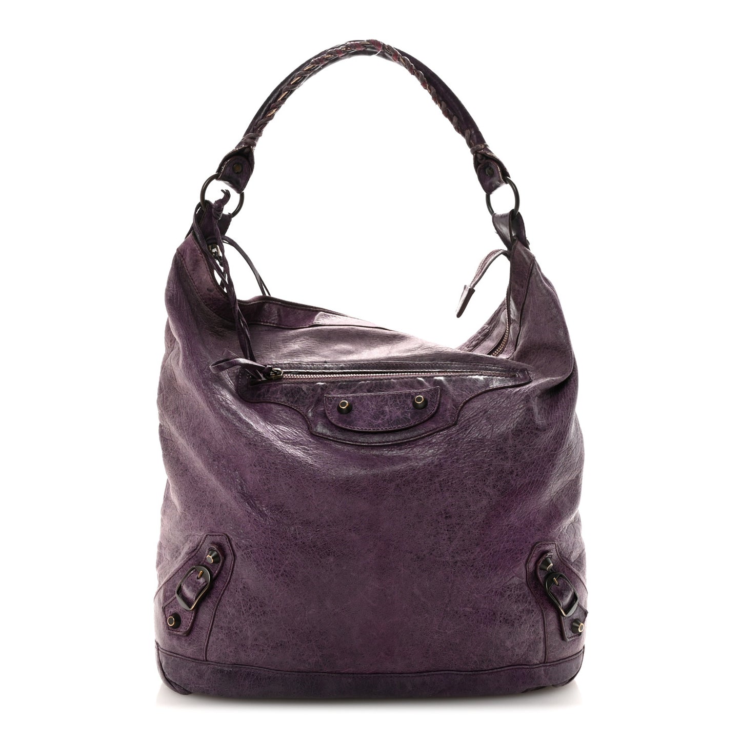 Agneau Classic Hardware Day Hobo Raisin