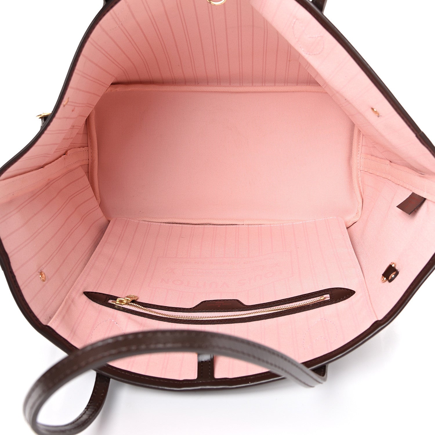Louis Vuitton Damier Ebene Neo Neverfull MM Rose Ballerine 5 of 12