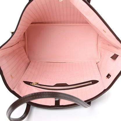 Louis Vuitton Damier Ebene Neo Neverfull MM Rose Ballerine 5 of 12