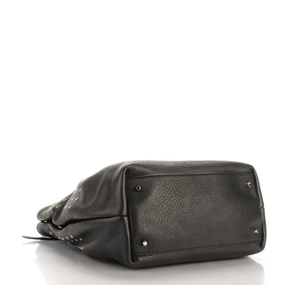 Burberry Calfskin Grommet Medium Maidstone Shoulder Bag Black 4 of 8