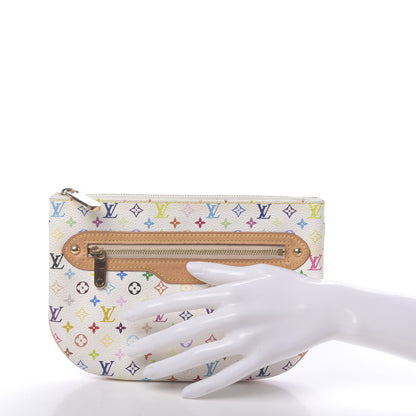 Louis Vuitton Monogram Multicolor Pochette Plate GM White 2 of 9