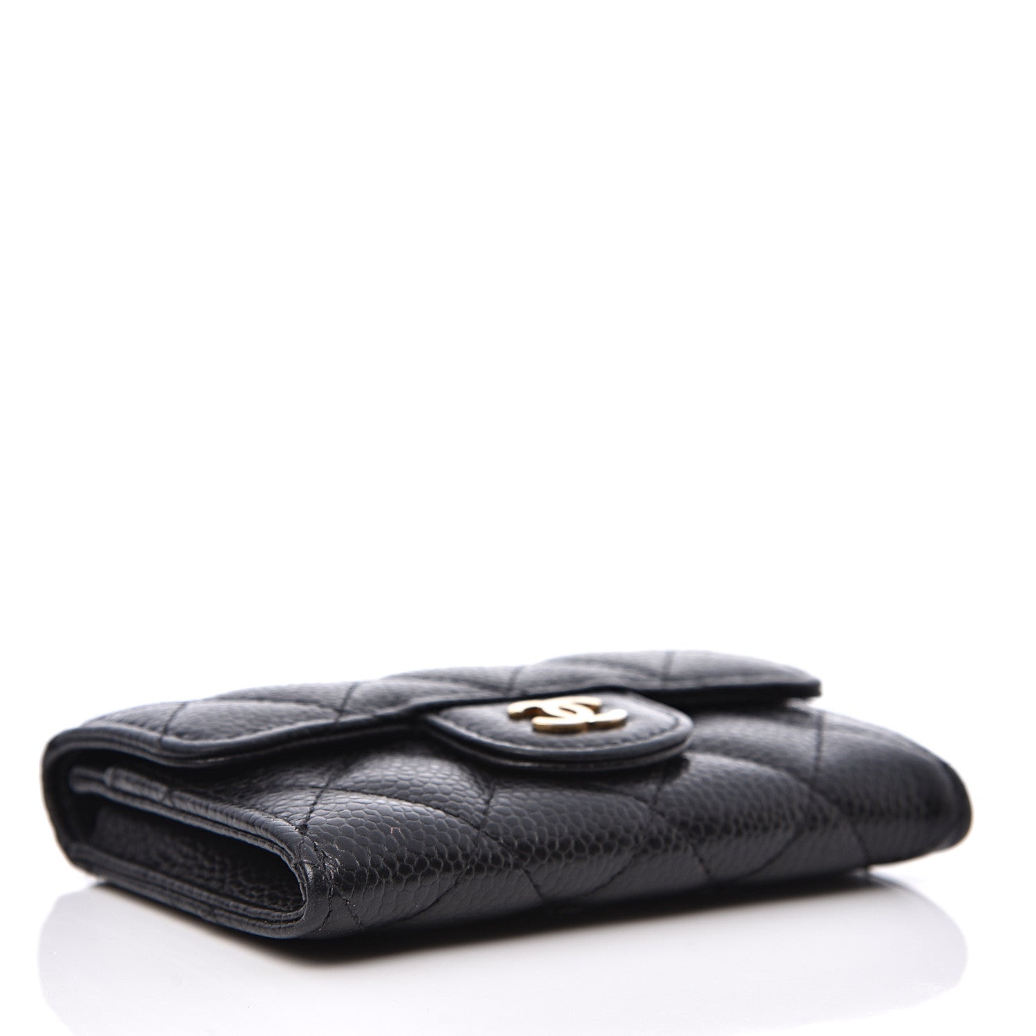 Chanel Caviar Quilted Flap Card Holder Black 3 of 8