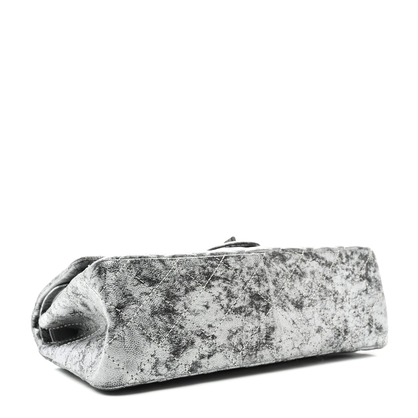 Metallic Caviar Quilted 2.55 Reissue 226 Flap Silver Black