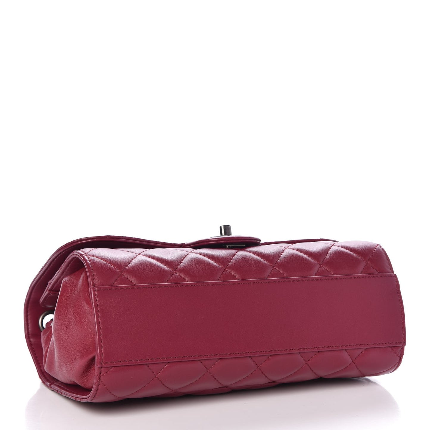 Lambskin Medium Grocery By Drawstring Shopping Bag Pink