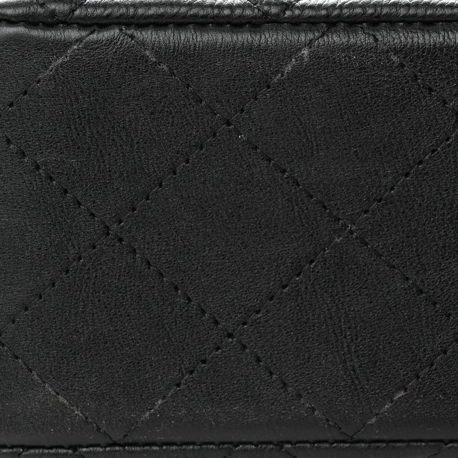 Chanel Crumpled Calfskin Quilted Mini Rectangular Flap So Black 11 of 12