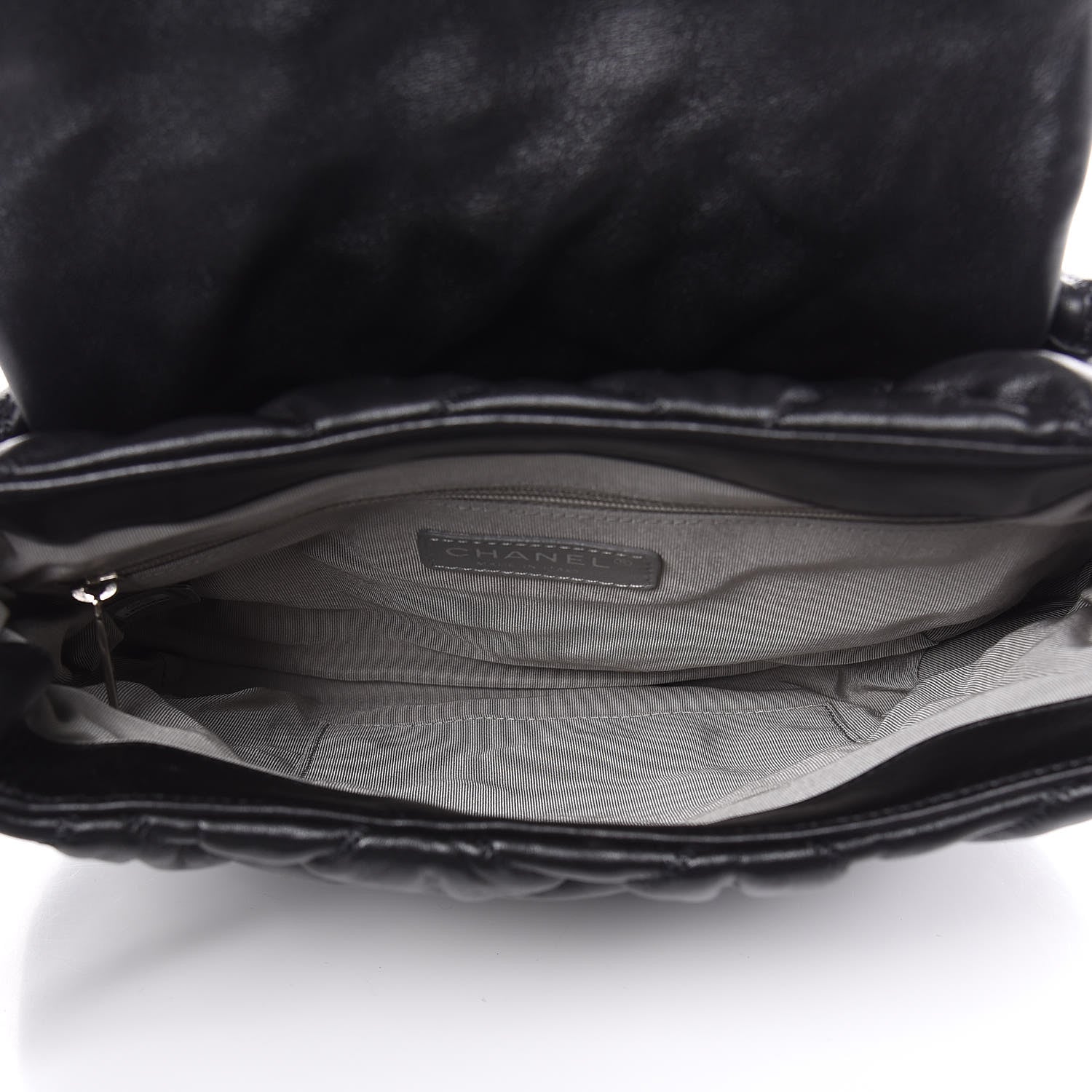 Chanel Lambskin Bubble Quilt Flap Bag Black 5 of 10
