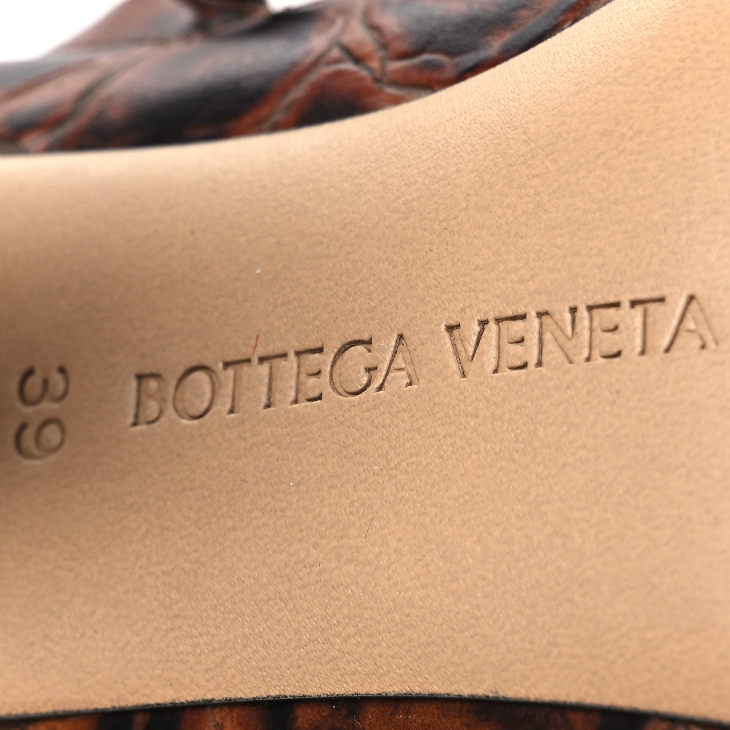 靴 archive Bottega Veneta Leather Shoes Bottega Veneta Croc Effect Canalazzo Over The Knee Boots 39 Barrel