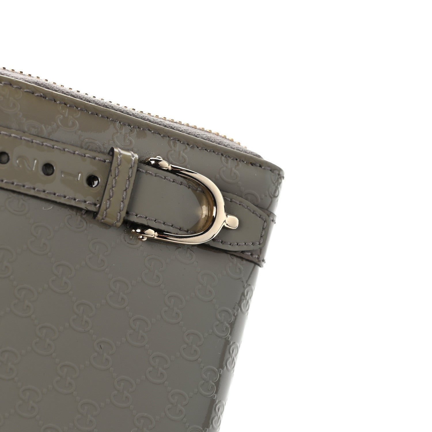 Gucci Patent Microguccissima Nice Zip Around Wallet 7 of 8