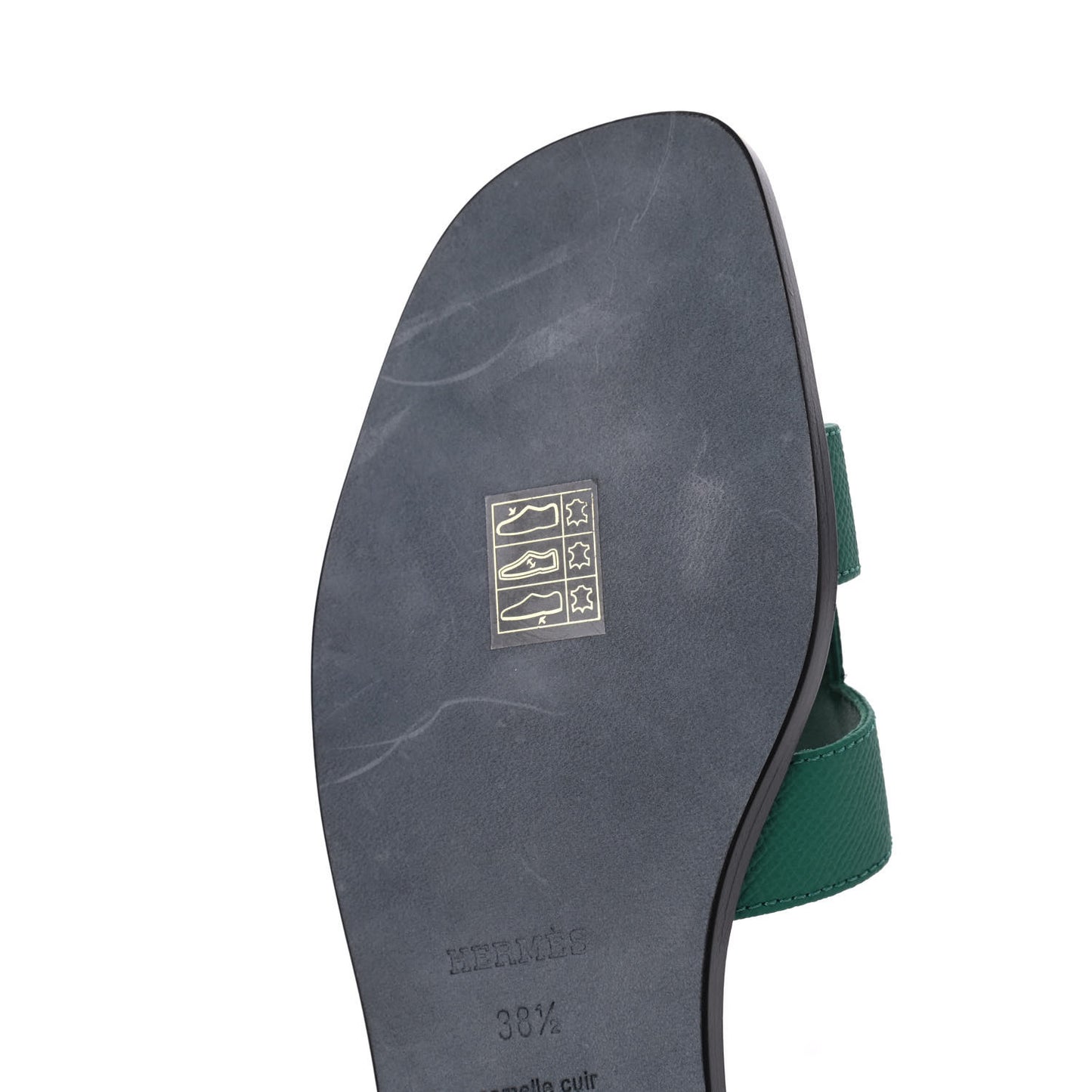 Epsom Oran Sandals 38.5 Vert Emeraude