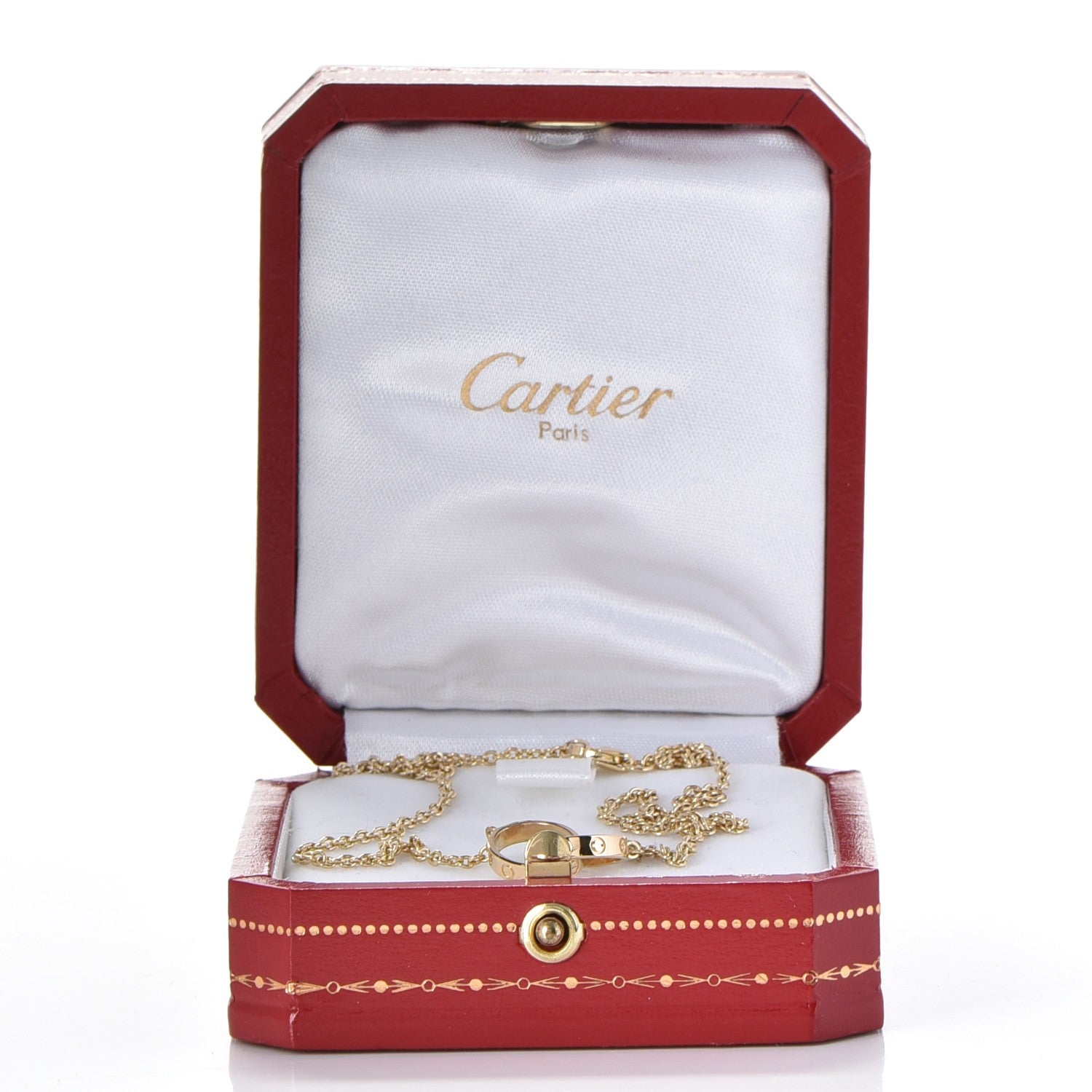 Cartier 18K Yellow Gold Interlocking LOVE Necklace 11 of 11