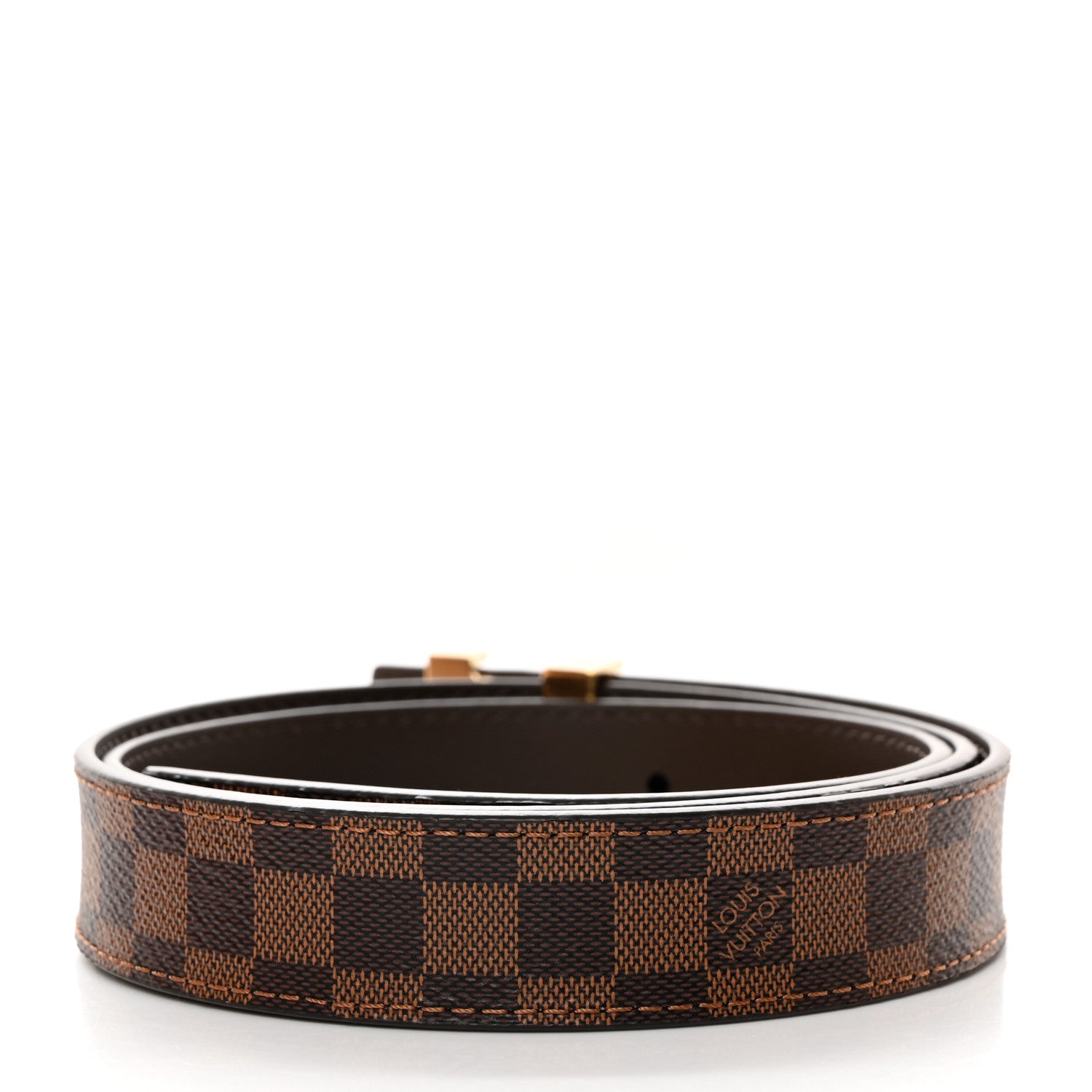 Louis Vuitton Mini Damier Ebene 25mm LV Initiales Belt 80 32 2 of 8