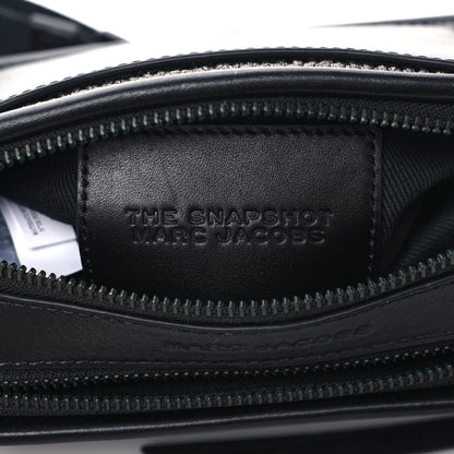 Marc Jacobs Calfskin Straw Small The Woven Snapshot DTM Camera Bag Black 6 of 9