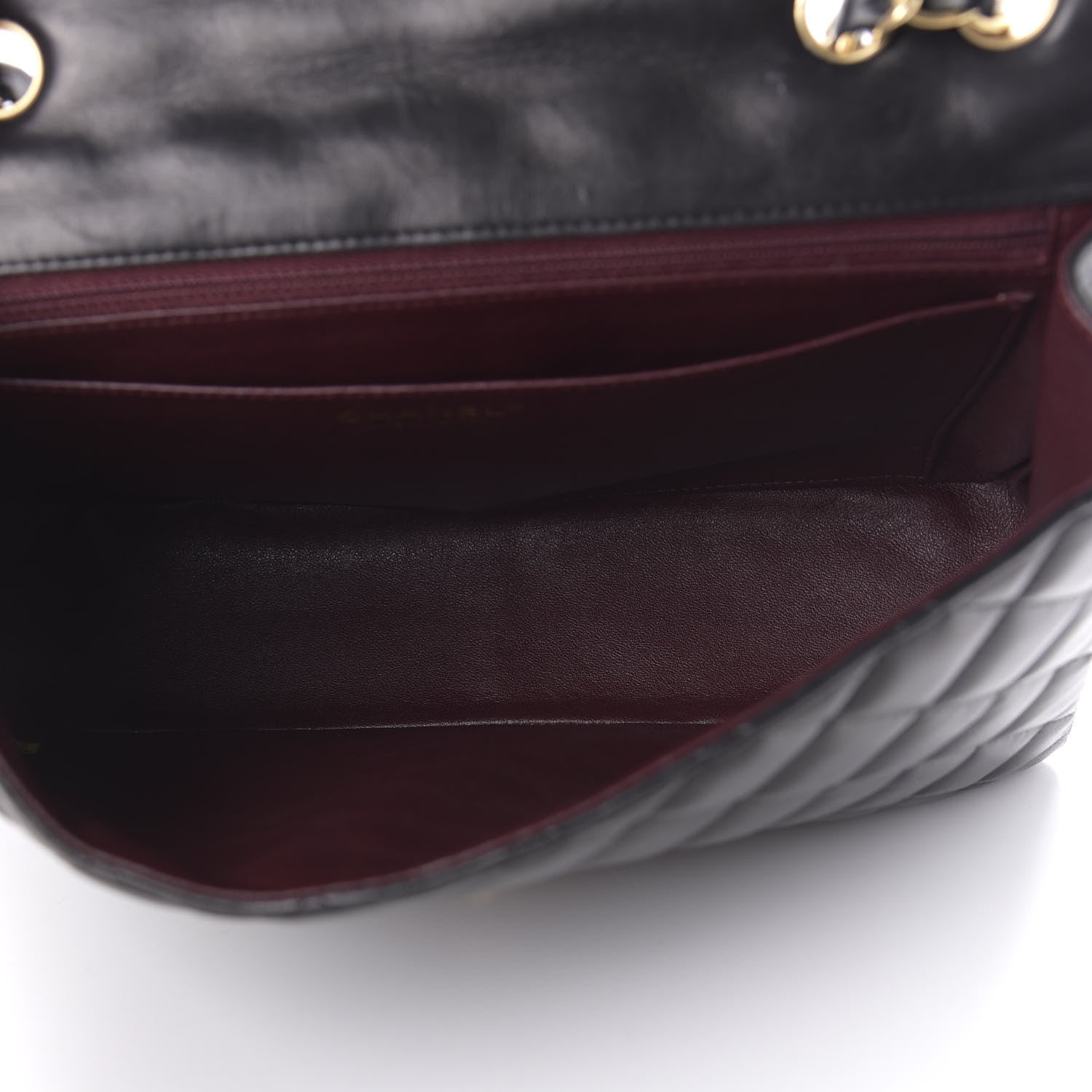 Chanel Lambskin Quilted Jumbo Single Flap Black 5 of 11