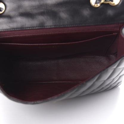 Chanel Lambskin Quilted Jumbo Single Flap Black 5 of 11