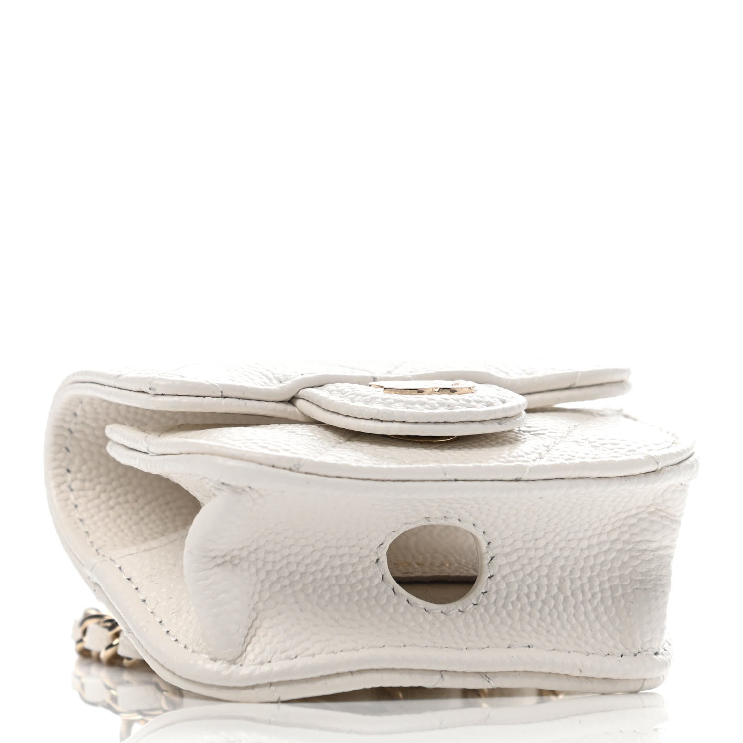 Chanel Caviar Quilted Airpods Pro Case White 3 of 4
