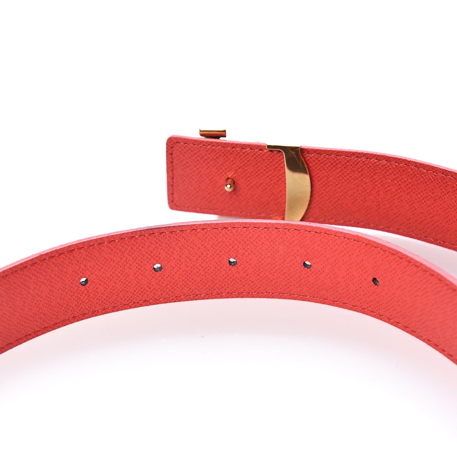 Louis Vuitton Monogram 30mm LV Initiales Reversible Belt 75 30 Coquelicot 6 of 8