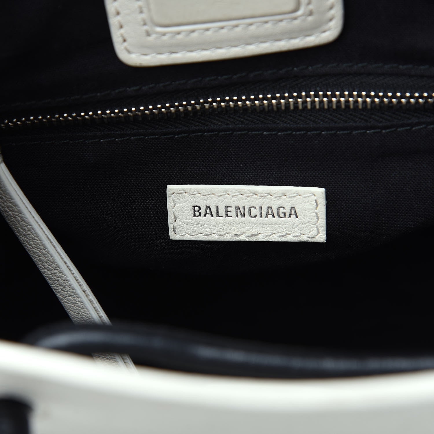 Balenciaga Calfskin Logo XXS Shopping Tote White 6 of 11