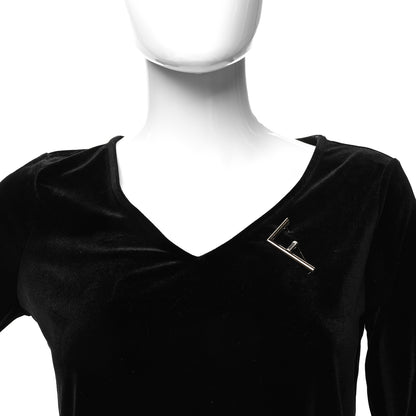 Fendi Baguette Metal Fendi First Brooch Gold 2 of 5