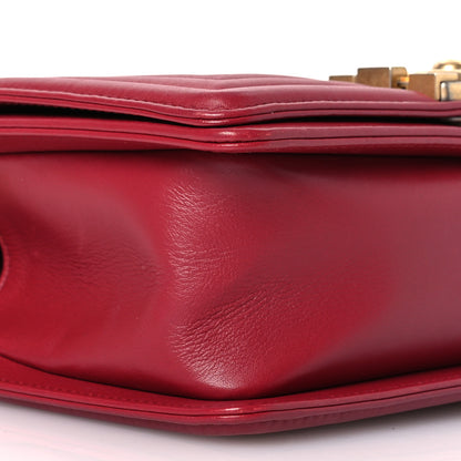 Chanel Calfskin Quilted Small Boy Flap Red 10 of 15