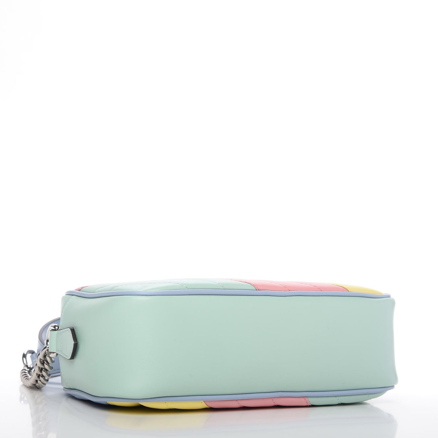 Calfskin Matelasse Diagonal Small GG Marmont Chain Shoulder Bag Multicolor Pastel