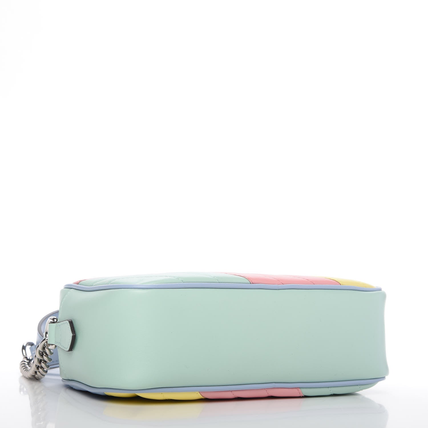 Gucci Calfskin Matelasse Diagonal Small GG Marmont Chain Shoulder Bag Multicolor Pastel 4 of 10