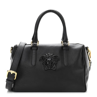Versace Saffiano Calfskin Palazzo Duffle Bag Black 1 of 16