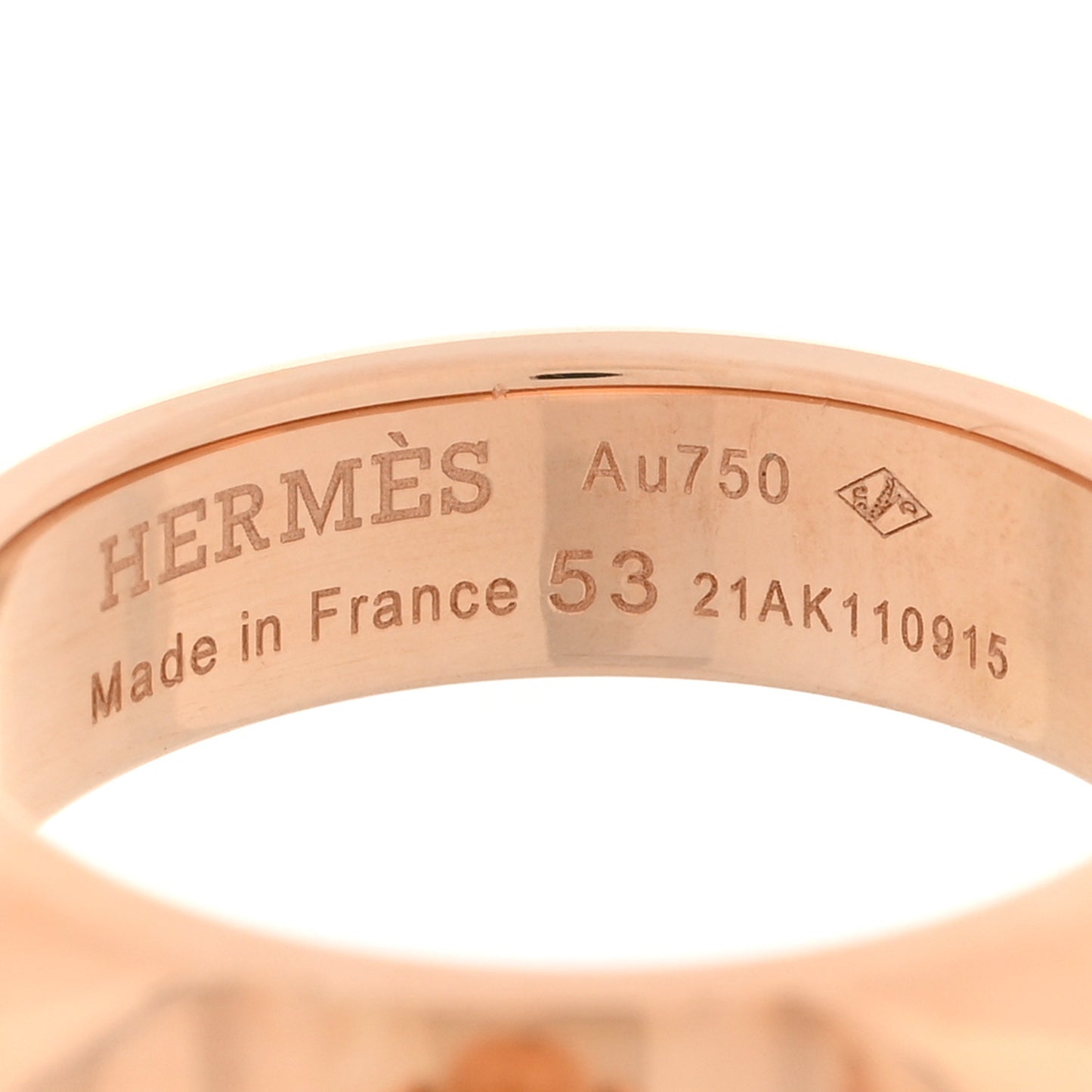 18K Rose Gold PM Collier De Chien Ring 53 6.5