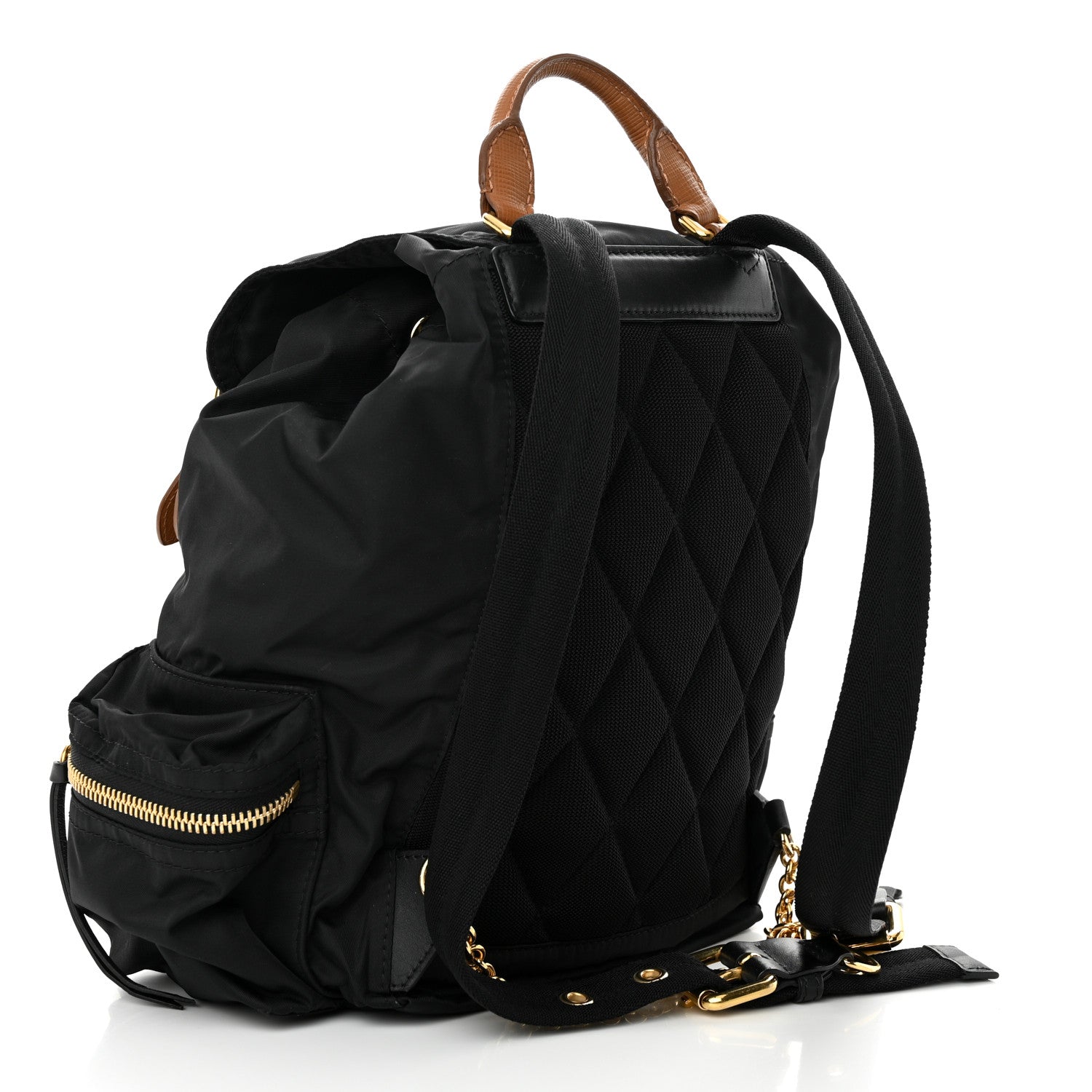 Burberry Nylon Large Rucksack Backpack Black 3 of 9