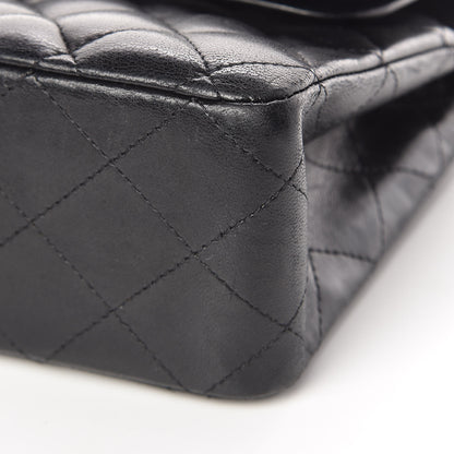 Chanel Lambskin Quilted Medium Double Flap Black 10 of 13