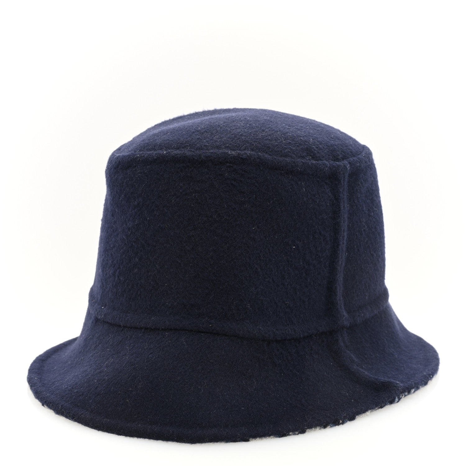 Christian Dior Wool Oblique Jacquard Bucket Hat Blue 4 of 8