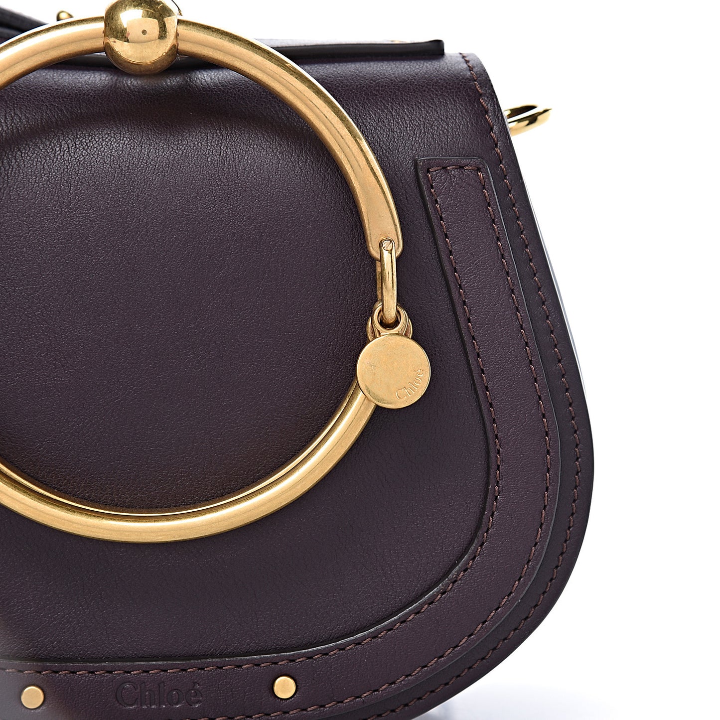 Calfskin Small Nile Bracelet Bag Intense Violine