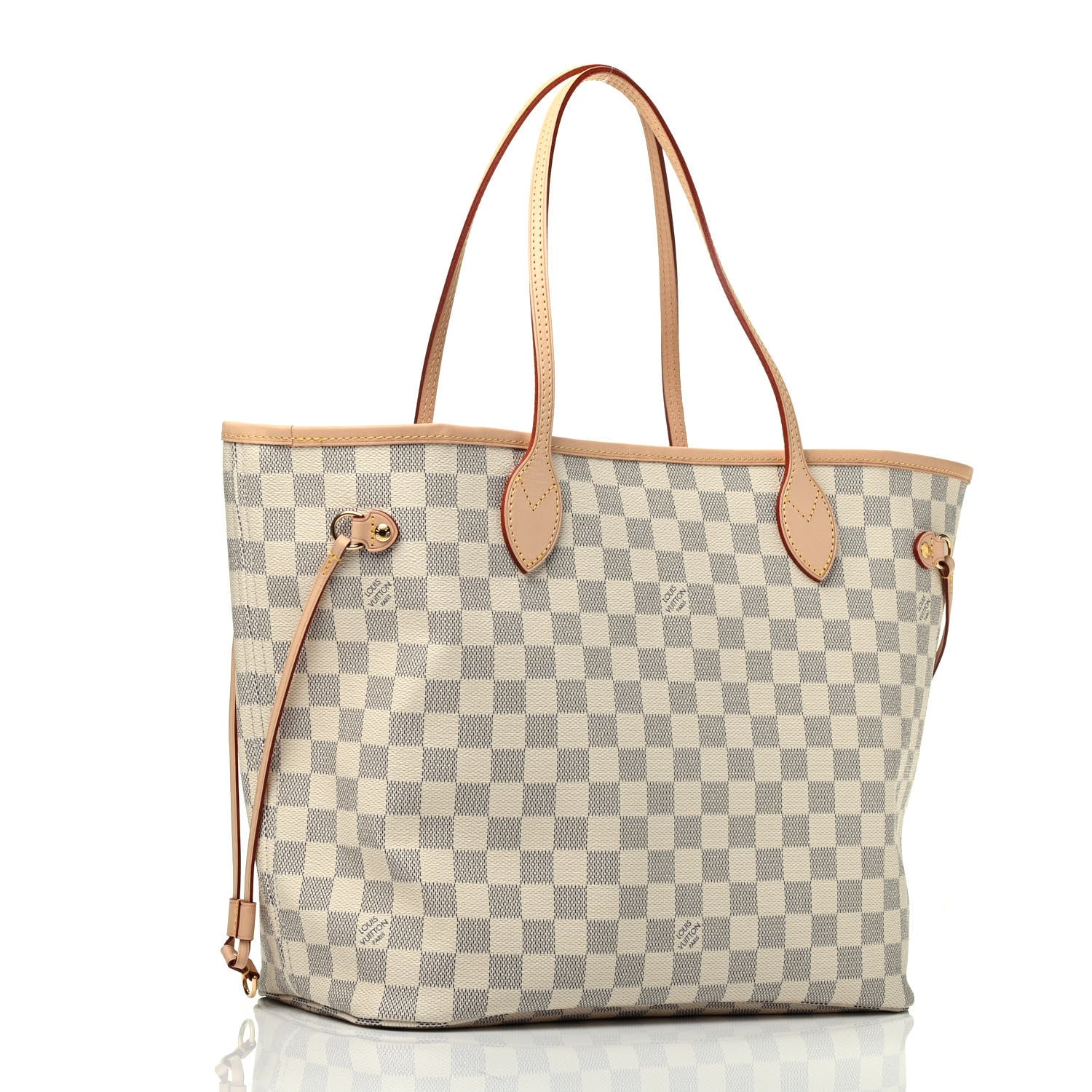 Louis Vuitton Damier Azur Neo Neverfull MM Rose Ballerine 3 of 10