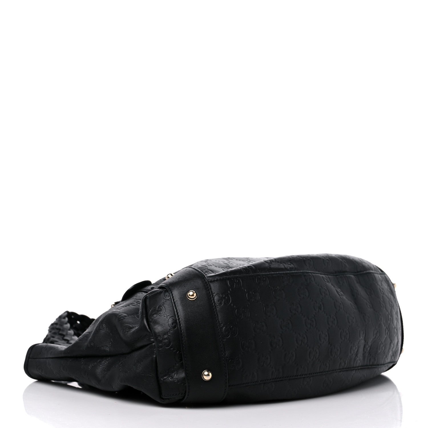 Gucci Guccissima Medium Pelham Shoulder Bag Black 4 of 10
