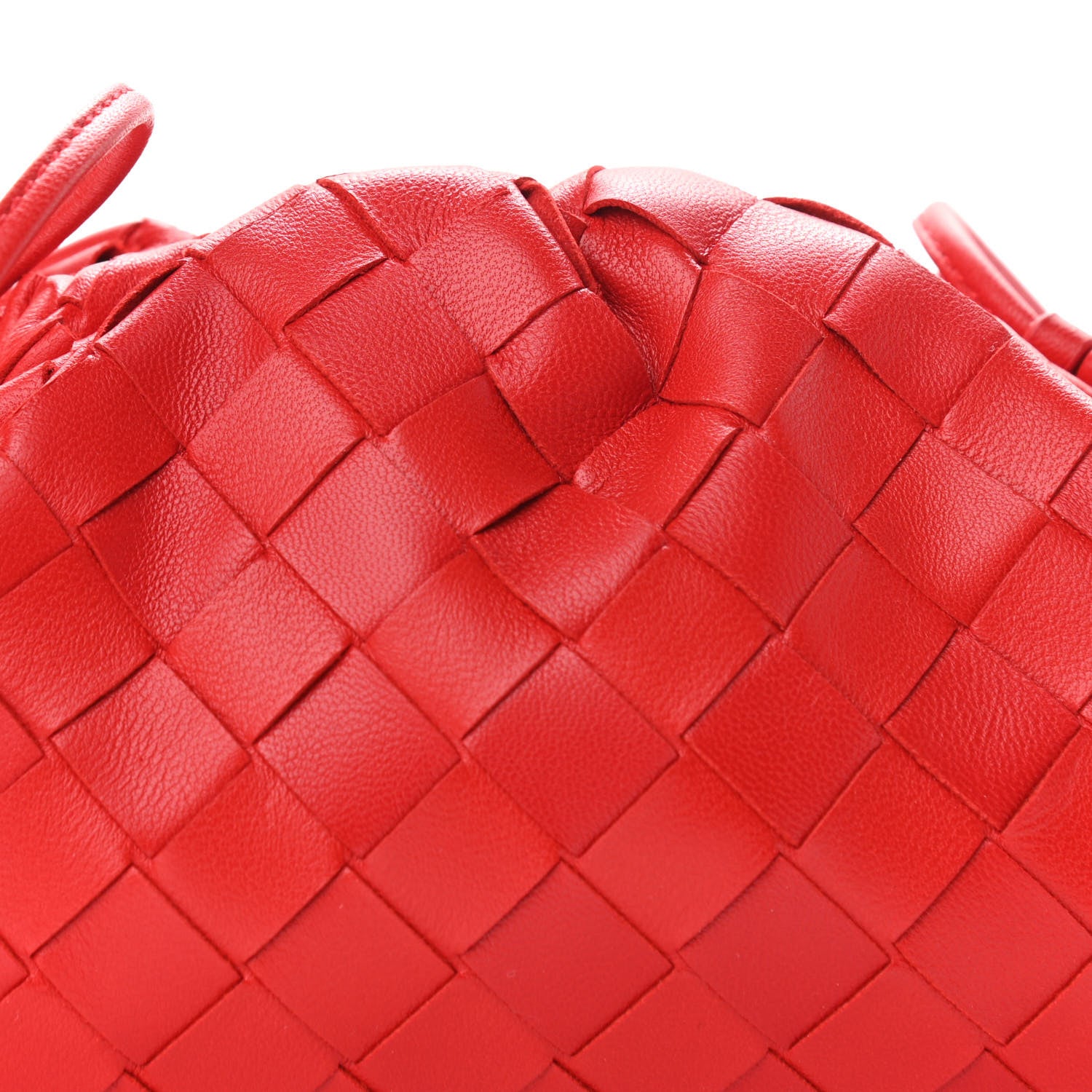 Bottega Veneta Nappa Intrecciato The Mini Pouch Bright Red 7 of 10