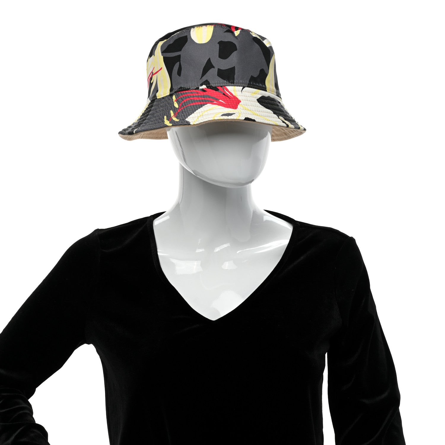 Chanel Canvas CC Bucket Hat Beige 4 of 10