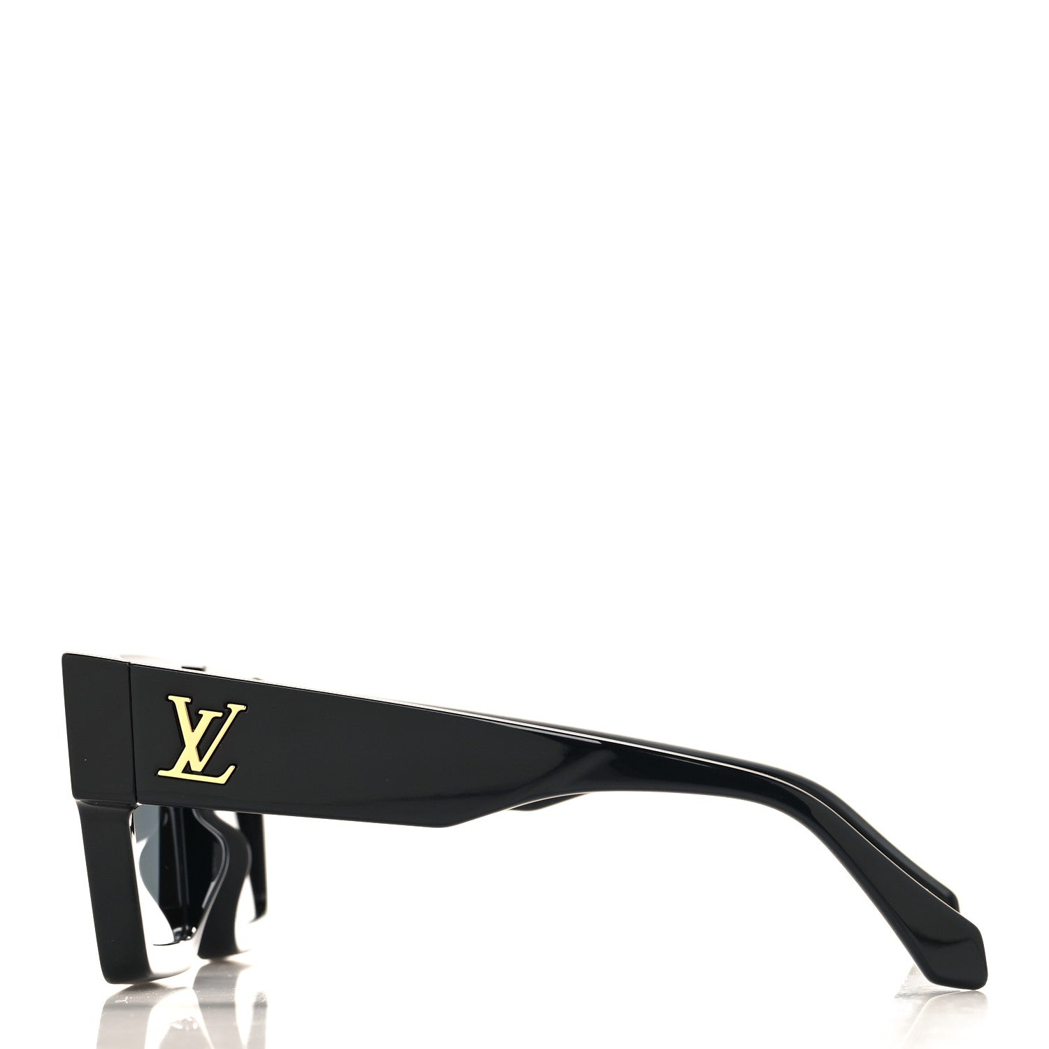 Louis Vuitton Acetate Swarovski Crystal Cyclone Sunglasses Z1578E Black 3 of 7
