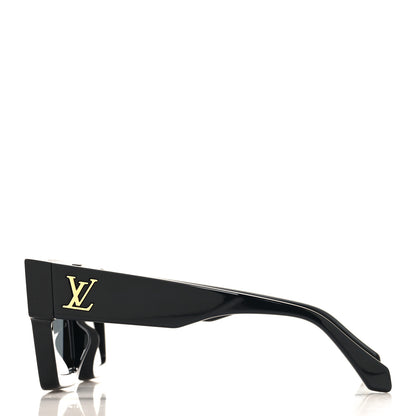 Louis Vuitton Acetate Swarovski Crystal Cyclone Sunglasses Z1578E Black 3 of 7