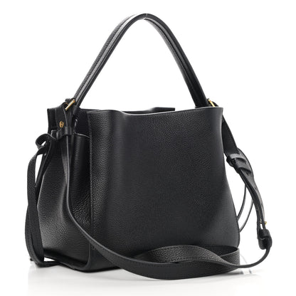 Tom Ford Grained Calfskin Small Padlock Top Handle Bag Black 2 of 9