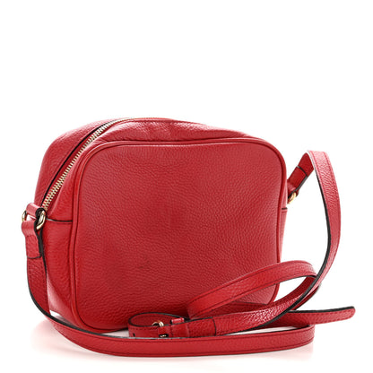 Gucci Pebbled Calfskin Small Soho Disco Bag Tabasco Red 3 of 11