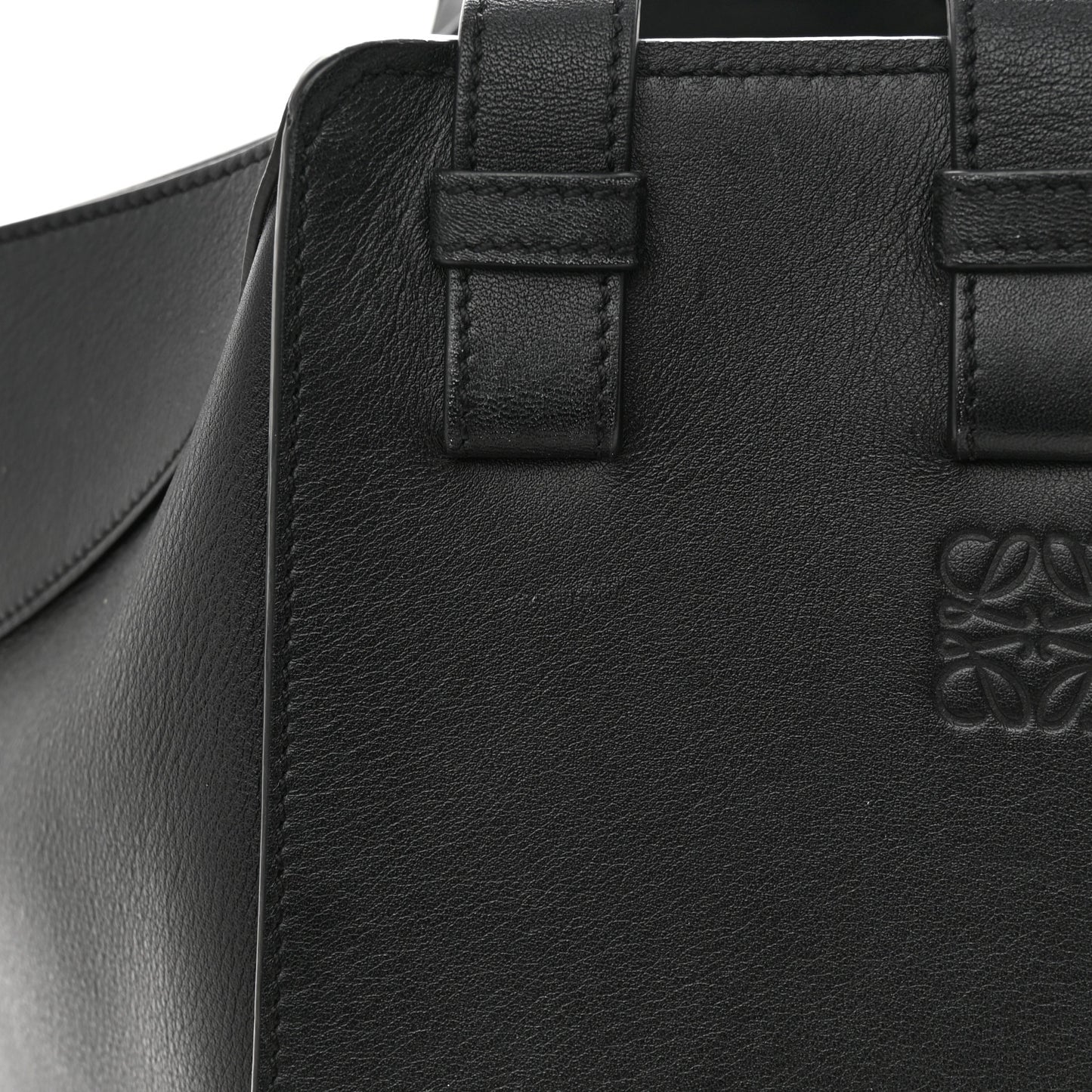 Calfskin Small Hammock Shoulder Bag Black