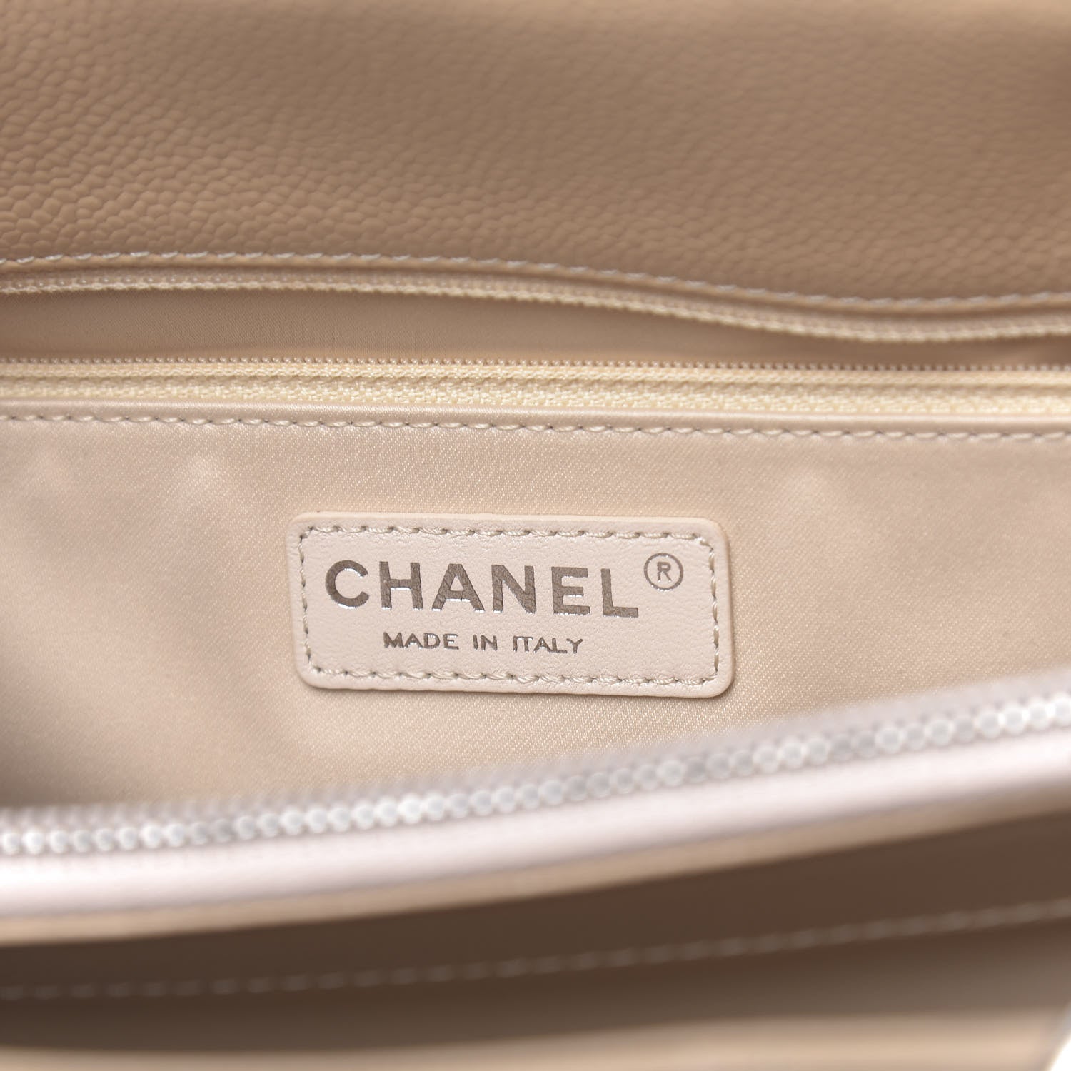 Chanel Caviar Quilted Grand Shopping Tote GST Beige Clair 6 of 12