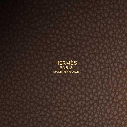Hermes Taurillon Clemence Picotin Lock 22 MM Etoupe 6 of 10