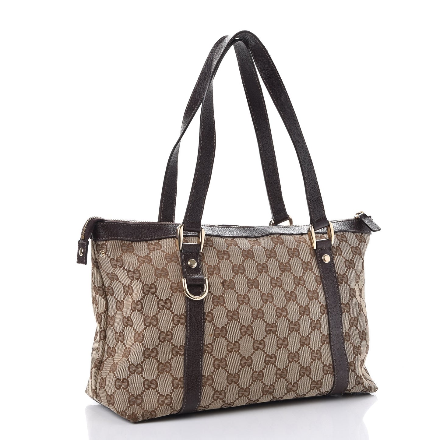 Monogram Medium Abbey Tote Brown
