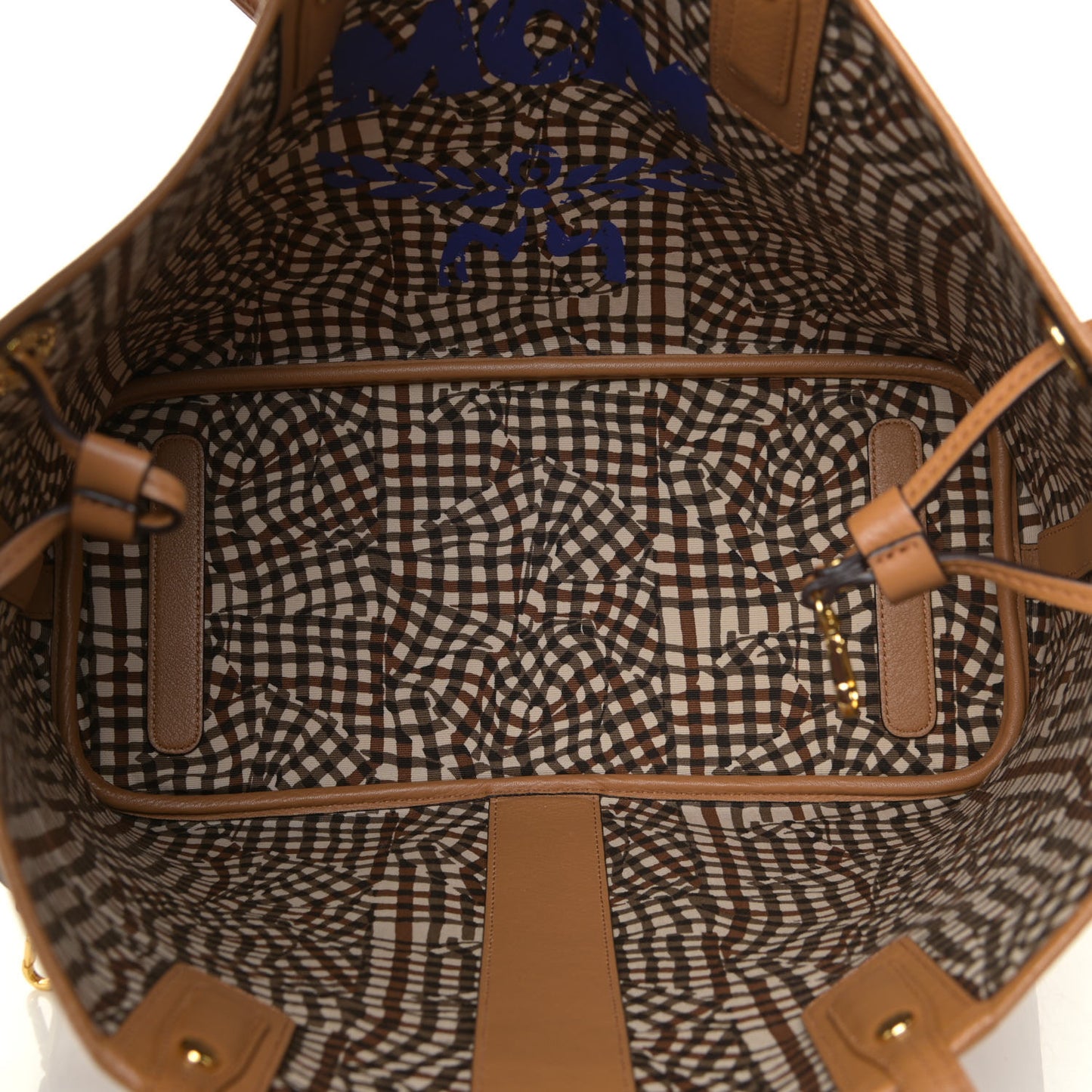 Visetos Medium Liz Reversible Shopper Tote Cognac