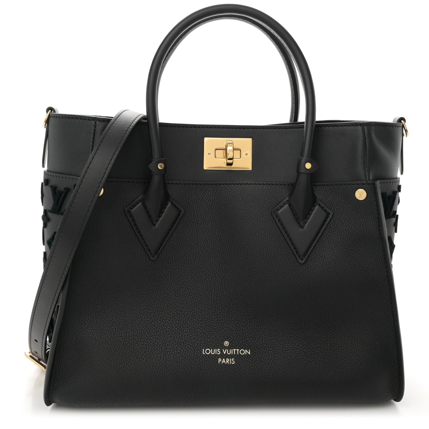 Calfskin Monogram Tufting On My Side Black