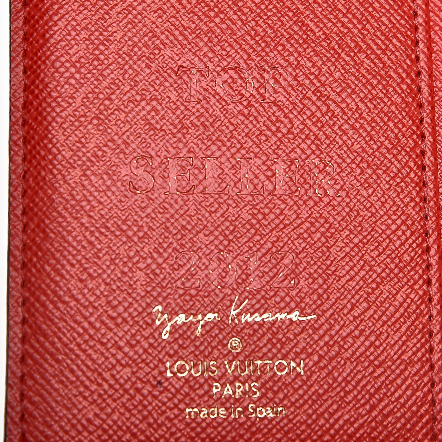 Monogram Kusama Town Small Ring Agenda Cover Red