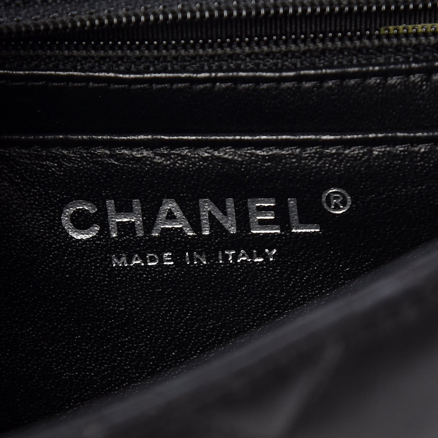 Lambskin Quilted Mini Square Flap Black