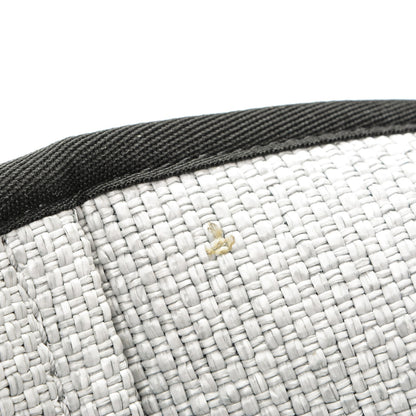 Chanel Woven Straw Raffia Extra Large Deauville Tote Grey 6 of 8