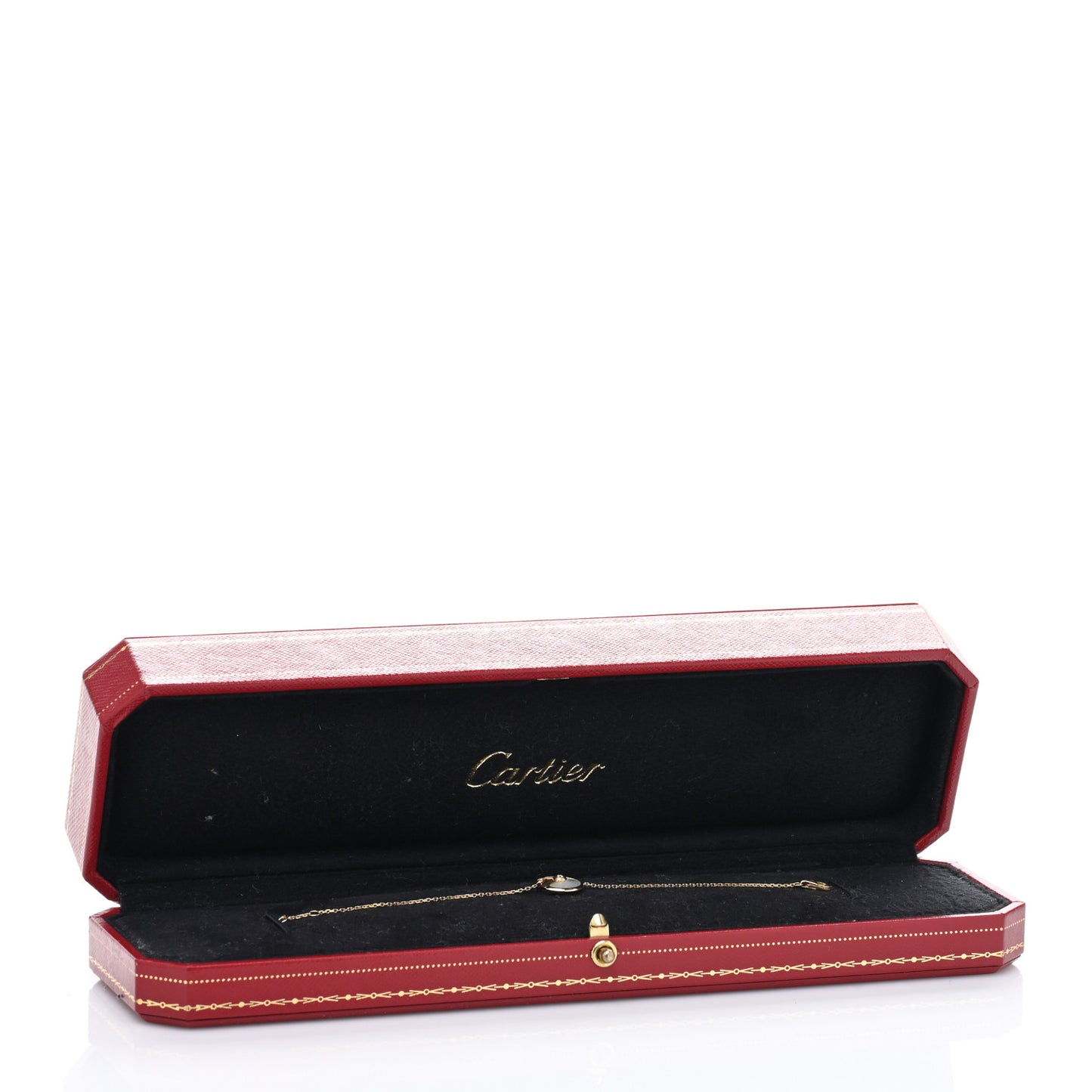 18K Yellow Gold Diamond Mother of Pearl Amulette de Cartier Bracelet