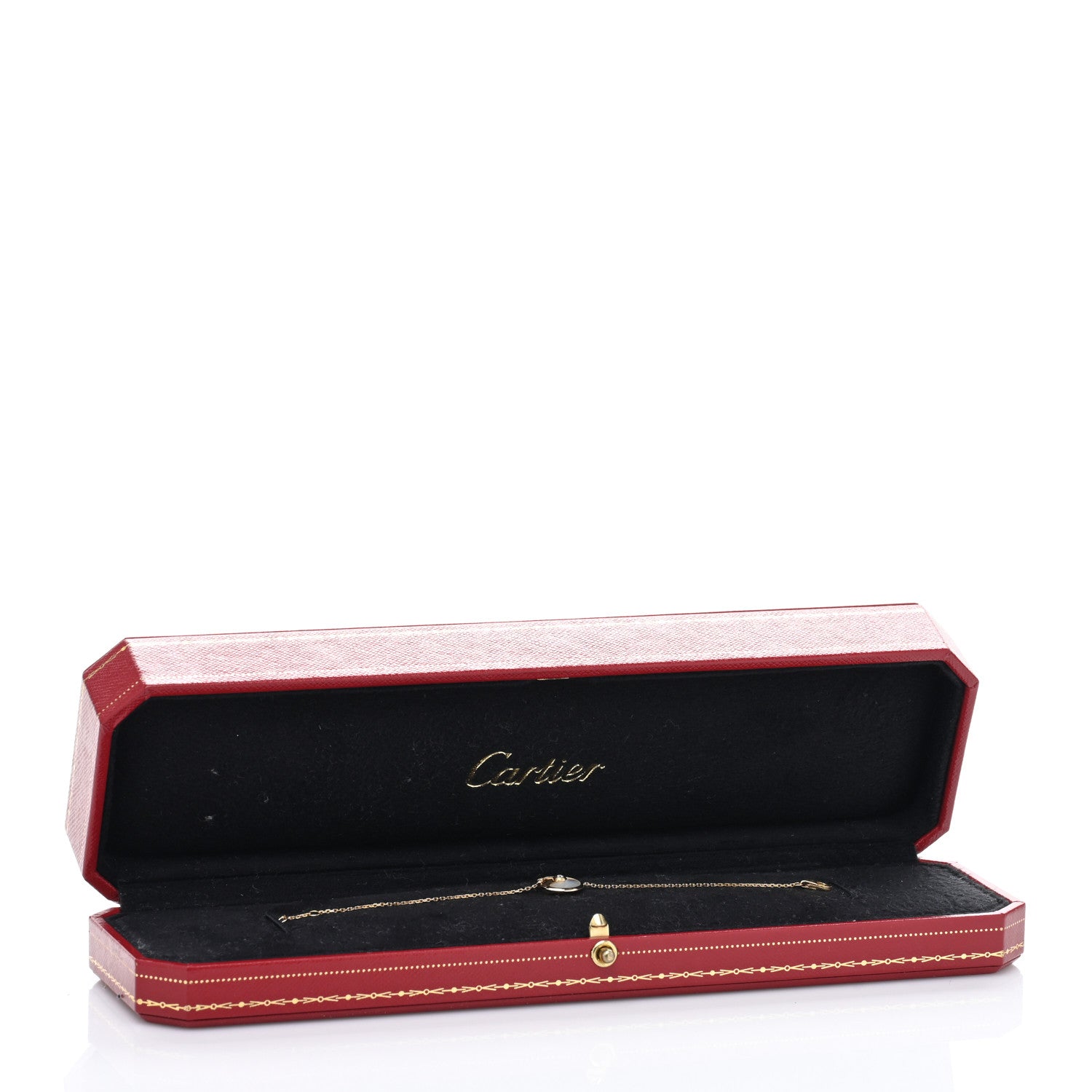 Cartier 18K Yellow Gold Diamond Mother of Pearl Amulette de Cartier Bracelet 4 of 4